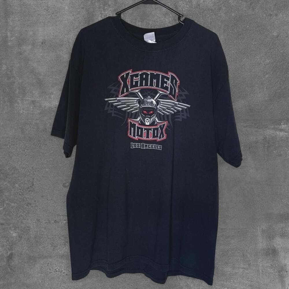 Vintage Gildan X Games Moto X Los Angeles Cyber Graphic T-Shirt XL